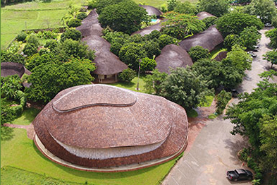 泰国Panyaden：国际学校体育馆 竹建筑